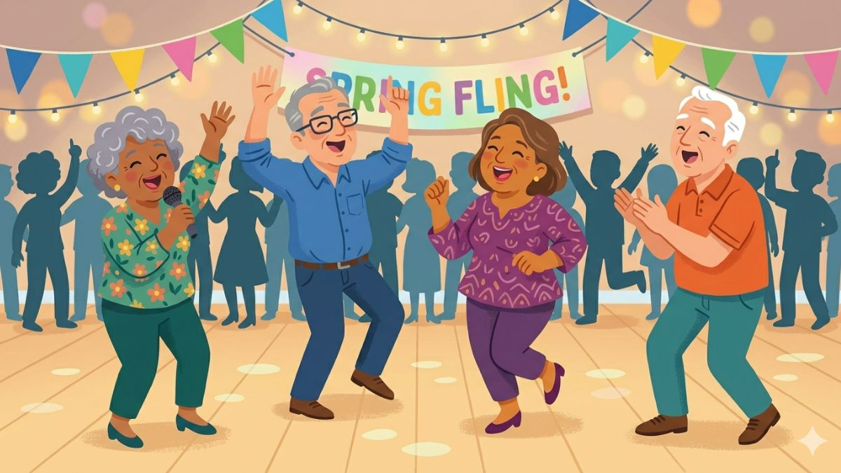 Illustration of people dancing