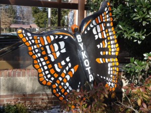 Painted Sculpture of Butterfly